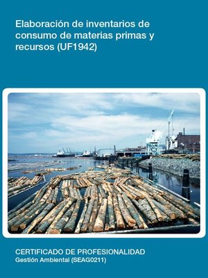cover image of UF1942--Elaboración de inventarios de consumo de materias primas y recursos